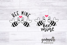 Load image into Gallery viewer, Bee Mine Bee Couple SVG Cut File