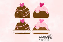 Load image into Gallery viewer, Chocolate Truffle Split Monogram SVG Cut File