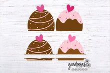 Load image into Gallery viewer, Chocolate Truffle Split Monogram SVG Cut File