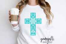 Load image into Gallery viewer, Cross Mandala SVG Design Cut File