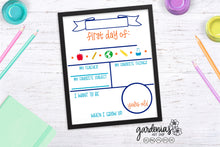 Load image into Gallery viewer, First Day of School Board Template SVG Cut File