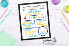 Load image into Gallery viewer, First Day of School Board Template SVG Cut File