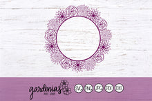 Load image into Gallery viewer, Flower Wreath SVG Cut File
