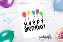Load image into Gallery viewer, Happy Birthday with Balloons SVG Cut File