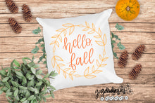 Load image into Gallery viewer, Hello Fall SVG Cut File