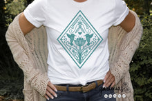 Load image into Gallery viewer, Hummingbird with Flowers Folk Art SVG Cut File