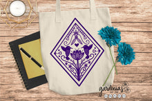 Load image into Gallery viewer, Hummingbird with Flowers Folk Art SVG Cut File