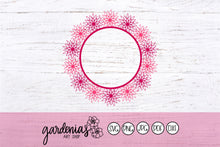 Load image into Gallery viewer, Pointy Flower Wreath SVG Cut File