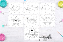 Load image into Gallery viewer, Sea Animals Coloring Pages