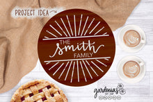 Load image into Gallery viewer, Round Split Monogram SVG Cut File