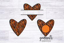 Load image into Gallery viewer, Tiger Monogram Heart Set Designs