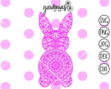 Load image into Gallery viewer, Bunny Mandala SVG Cut File