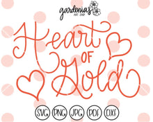 Load image into Gallery viewer, Heart of Gold SVG Cut File