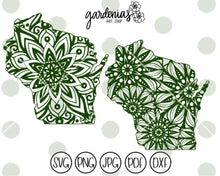 Load image into Gallery viewer, Wisconsin Mandala SVG Cut File