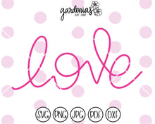 Load image into Gallery viewer, Simple Love SVG Cut File