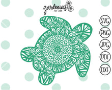 Load image into Gallery viewer, Turtle Mandala SVG Cut File