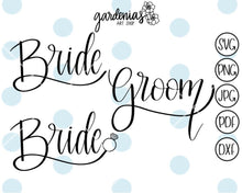 Load image into Gallery viewer, Bride and Groom SVG Cut File
