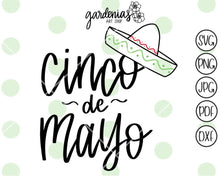 Load image into Gallery viewer, Cinco de Mayo SVG Cut File