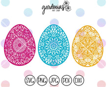 Load image into Gallery viewer, Easter Egg Mandalas SVG Cut Files