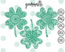 Load image into Gallery viewer, Shamrock Mandala SVG Cut File
