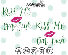 Load image into Gallery viewer, Kiss Me I'm Irish SVG Cut File