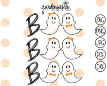 Load image into Gallery viewer, Boo with Ghosts SVG Cut File