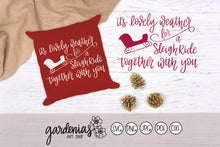 Load image into Gallery viewer, Lovely Weather for a Sleigh Ride Together With You SVG Cut File