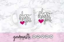 Load image into Gallery viewer, I Heart You SVG Cut File
