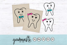 Load image into Gallery viewer, Girl Tooth and Boy Tooth SVG Cut File