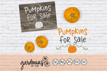 Load image into Gallery viewer, Pumpkins for Sale SVG Cut File