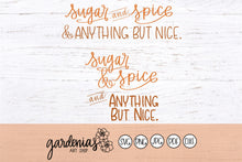 Load image into Gallery viewer, Sugar and Spice and Anything But Nice SVG Cut File