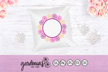 Load image into Gallery viewer, Rose Flower Wreath SVG Cut File
