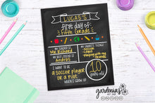 Load image into Gallery viewer, First Day of School Board Template SVG Cut File