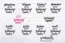 Load image into Gallery viewer, Birthday Queen Bundle SVG Cut Files