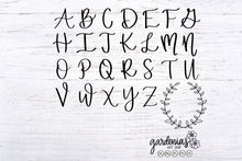 Load image into Gallery viewer, Initial Wreath SVG Cut File with Initial Letters