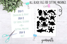 Load image into Gallery viewer, Printable Sea Animal Stickers