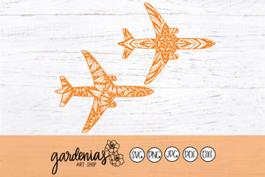 Airplane Mandalas SVG Cut Files