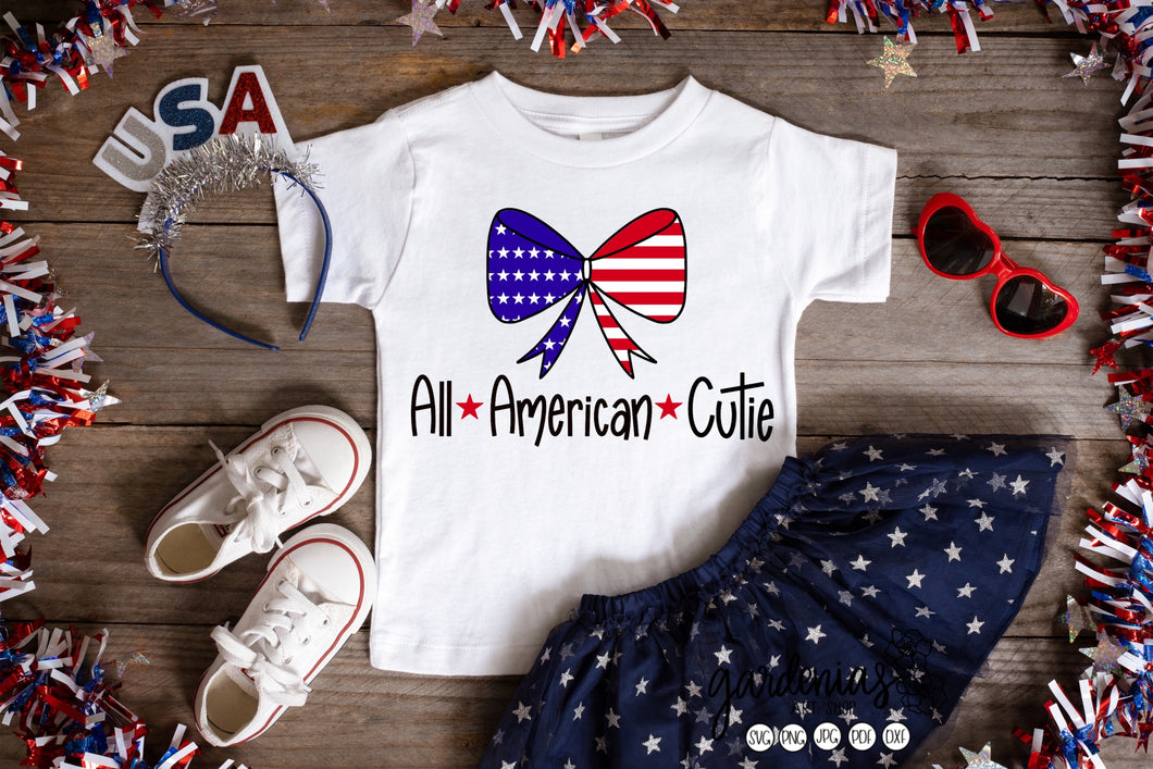 All American Cutie SVG Cut File