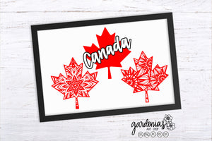 Canada Leaf Mandalas