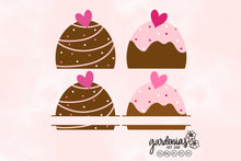 Load image into Gallery viewer, Chocolate Truffle Split Monogram SVG Cut File
