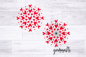 Circle of Hearts SVG Cut File