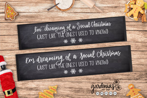 I'm Dreaming of a Social Christmas SVG