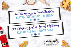 I'm Dreaming of a Social Christmas SVG