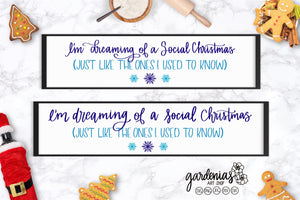 I'm Dreaming of a Social Christmas SVG