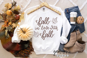 Fall in Love with Fall SVG Cut File