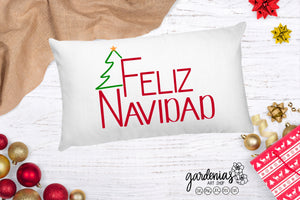 Feliz Navidad con Arbol SVG Cut File