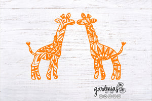 Giraffe Mandala SVG Cut File