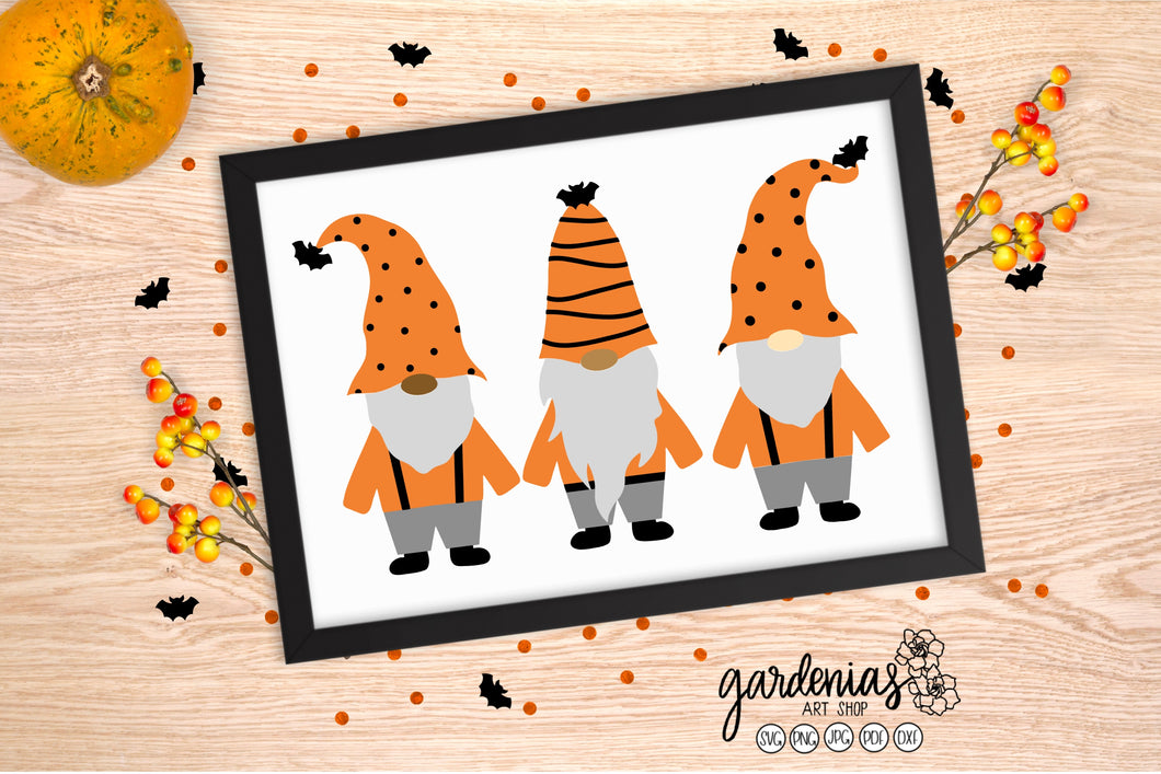 Halloween Gnomes SVG Cut File