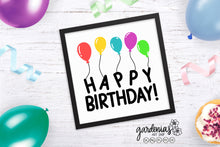 Load image into Gallery viewer, Happy Birthday with Balloons SVG Cut File
