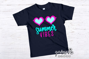 Summer Vibes Heart Sunglasses SVG Cut File